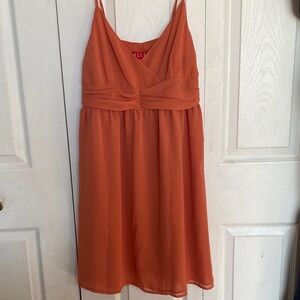 Orange Sleeveless Dress